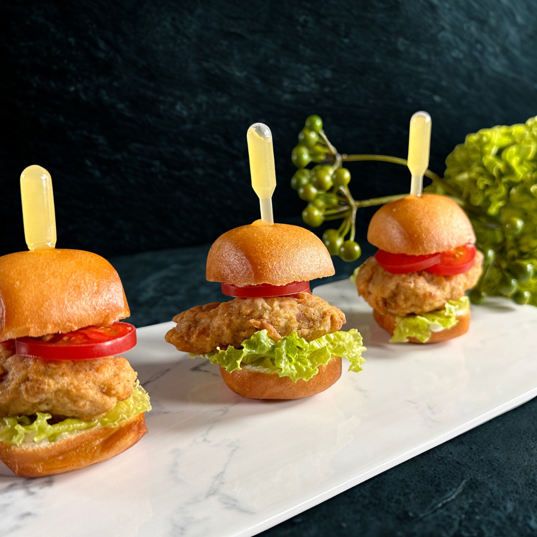 Speacial Fried Chicken Bun with Lemon Gel