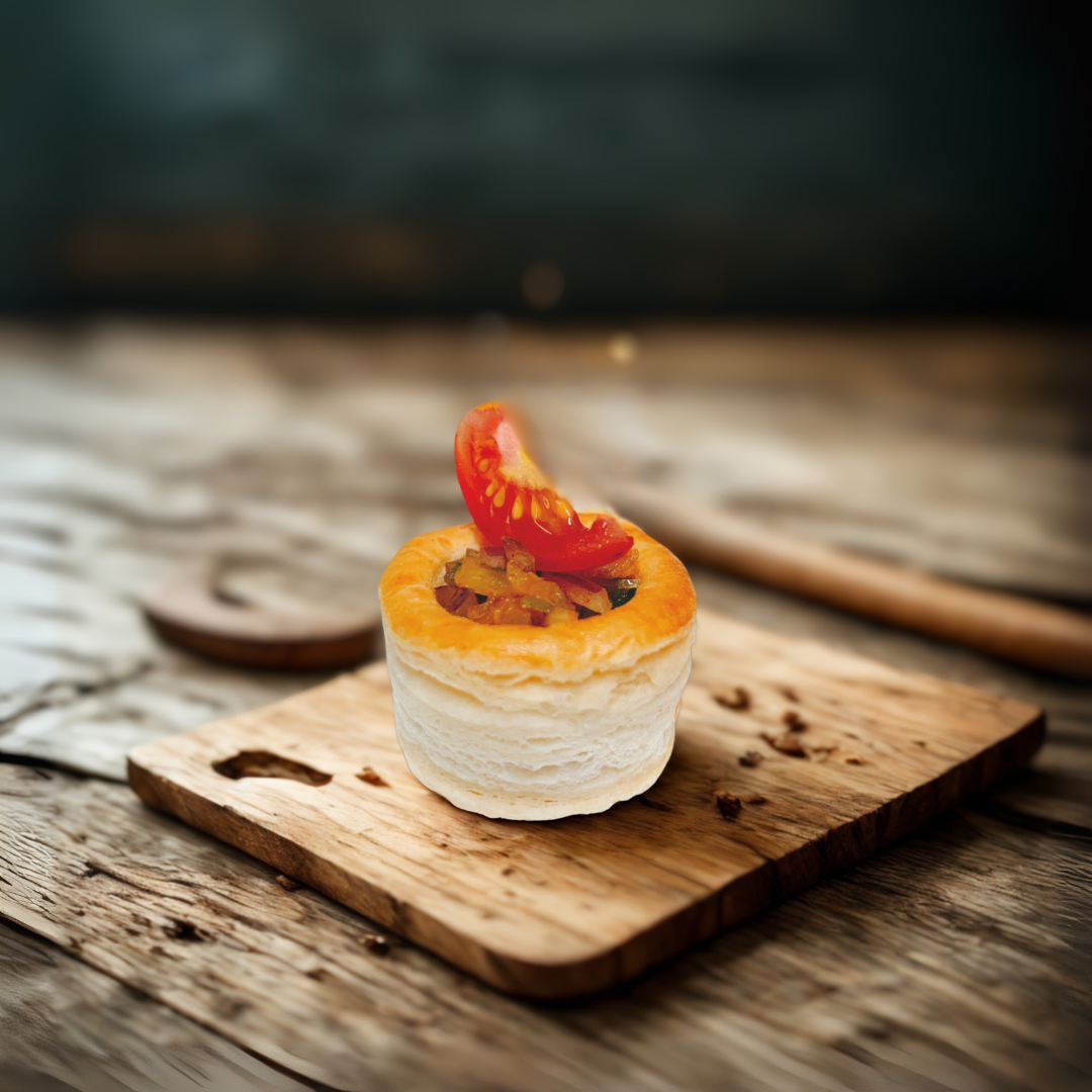 đCherry Tomato Tartlet in a Flaky Pastry Shell