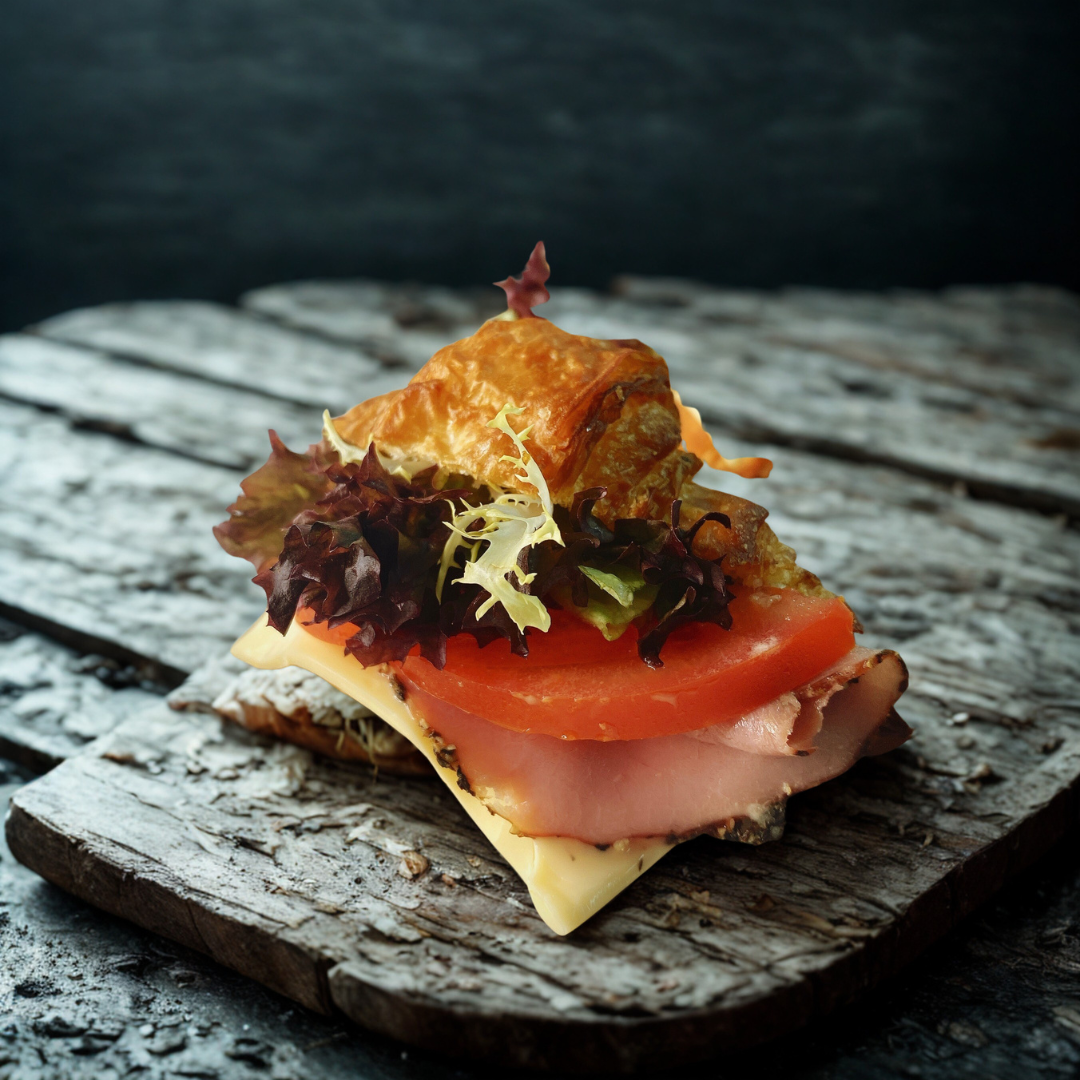 Croissant Delight: Smoked Chicken or Beef Cheese