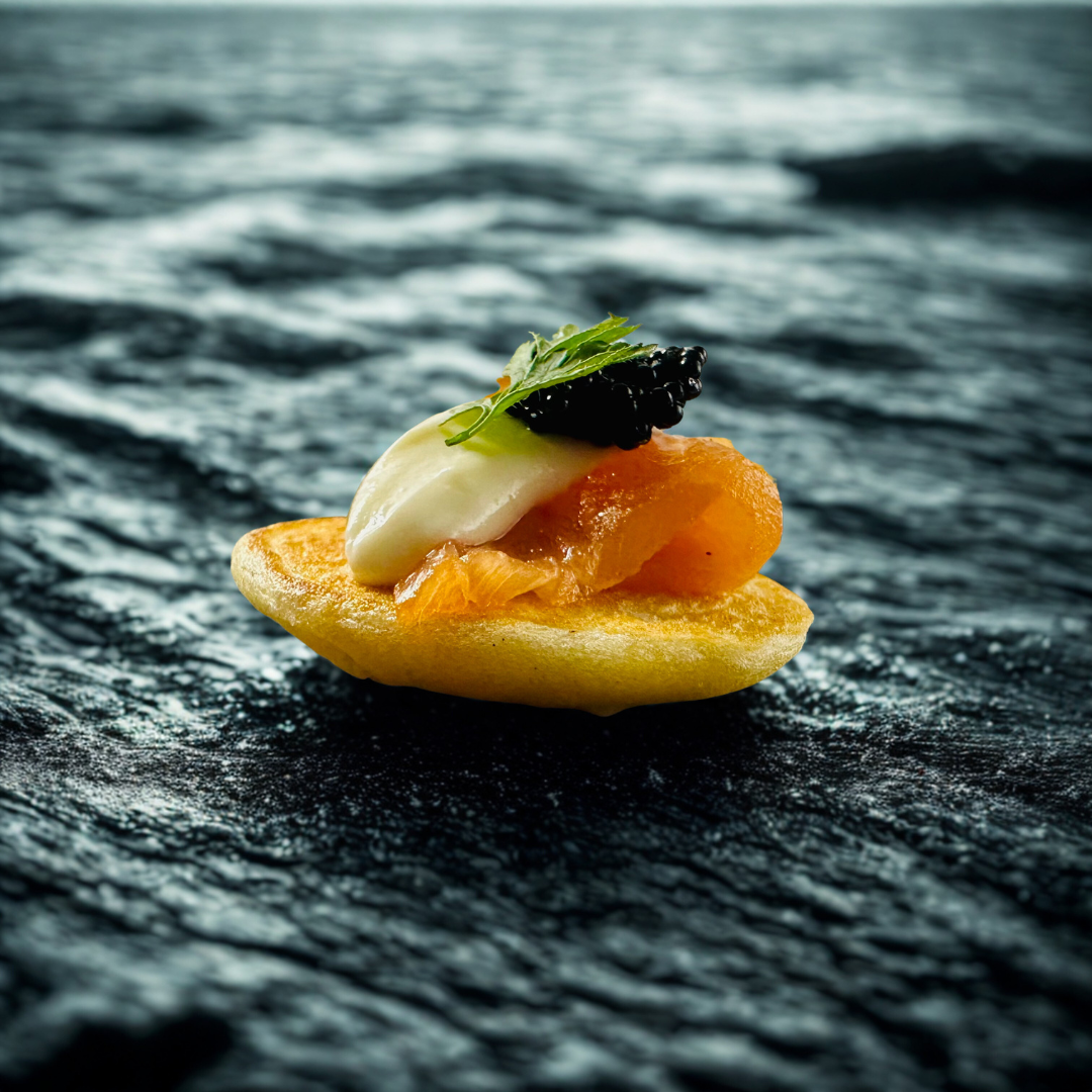 Scottish Smoked Salmon & Caviar Blini