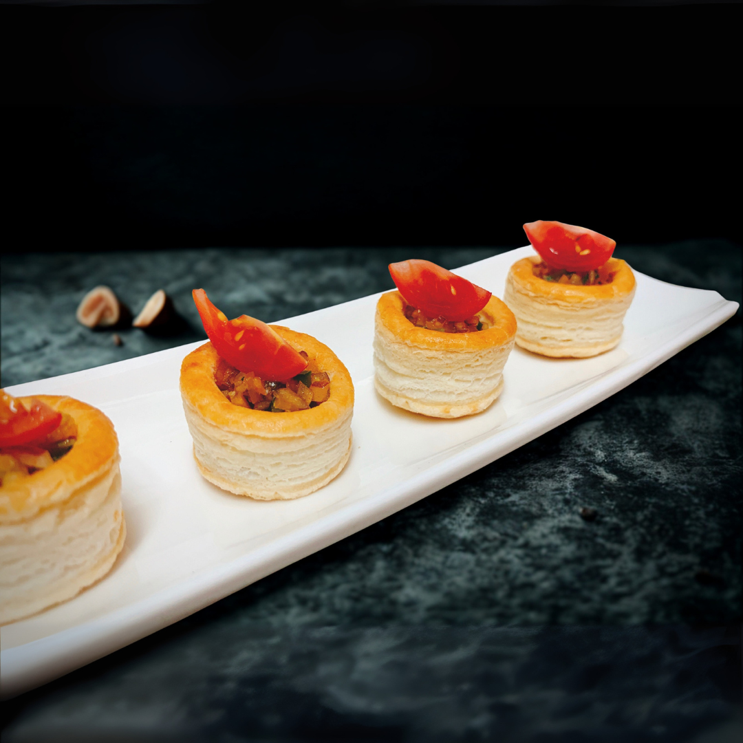 đCherry Tomato Tartlet in a Flaky Pastry Shell