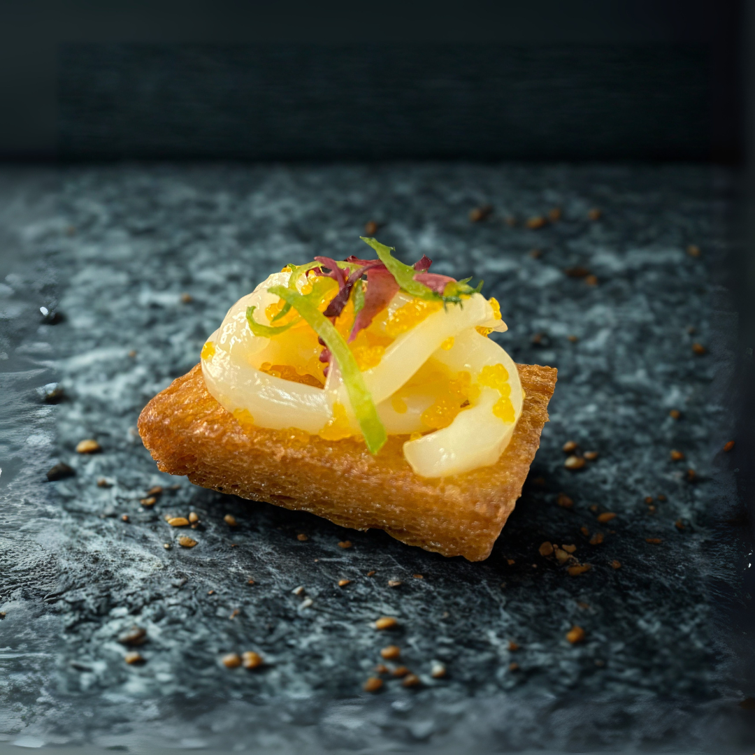 Japanese Ika Kogane on Golden Toasted