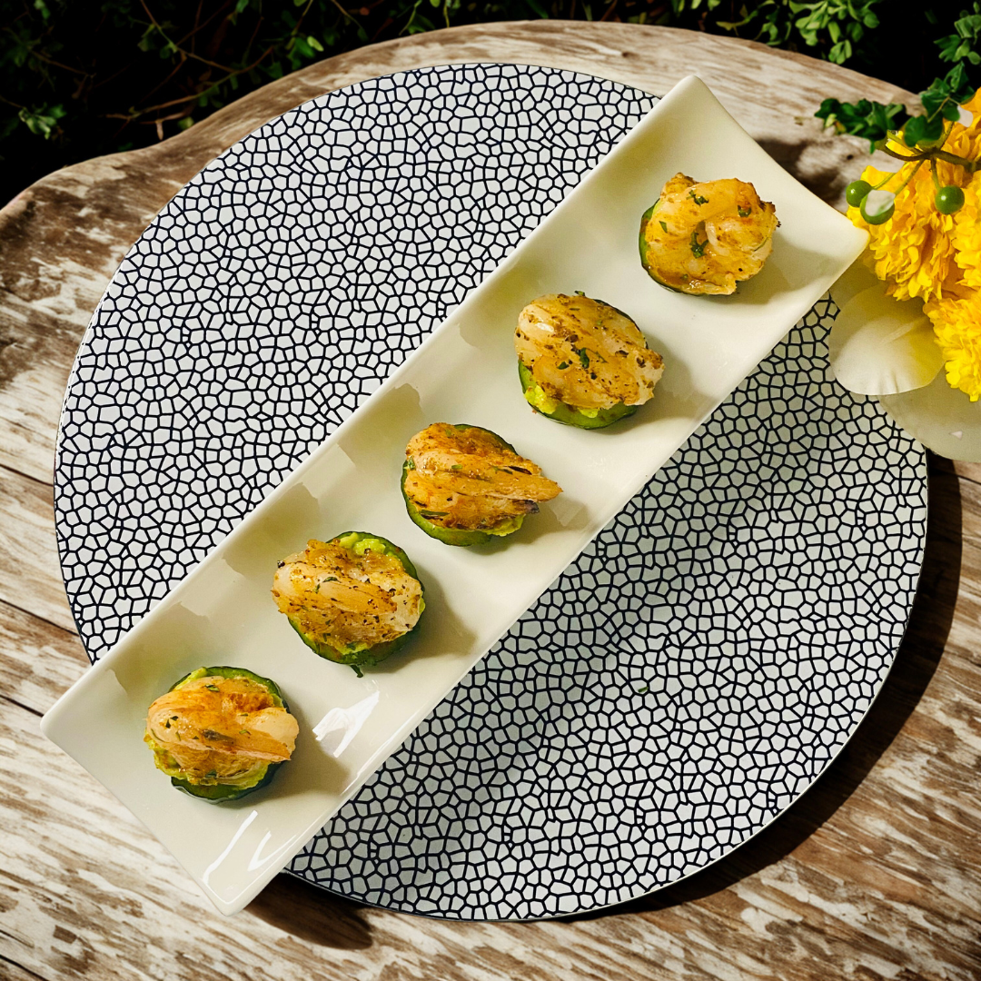 Cajun Prawn and Avocado Aioli Bites