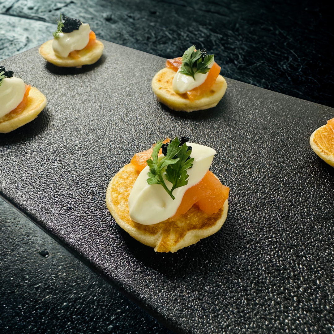 Scottish Smoked Salmon & Caviar Blini