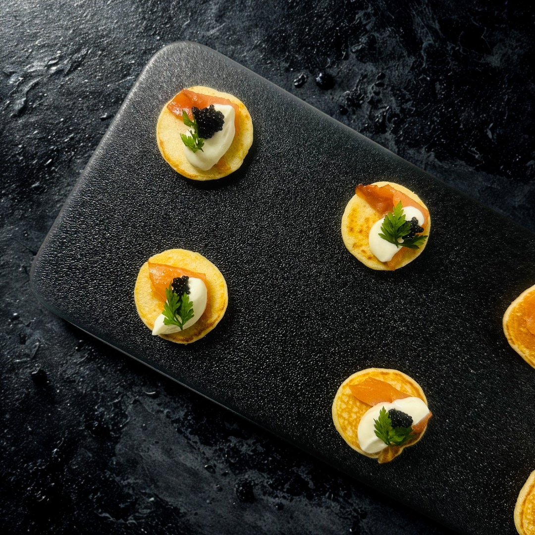 Scottish Smoked Salmon & Caviar Blini