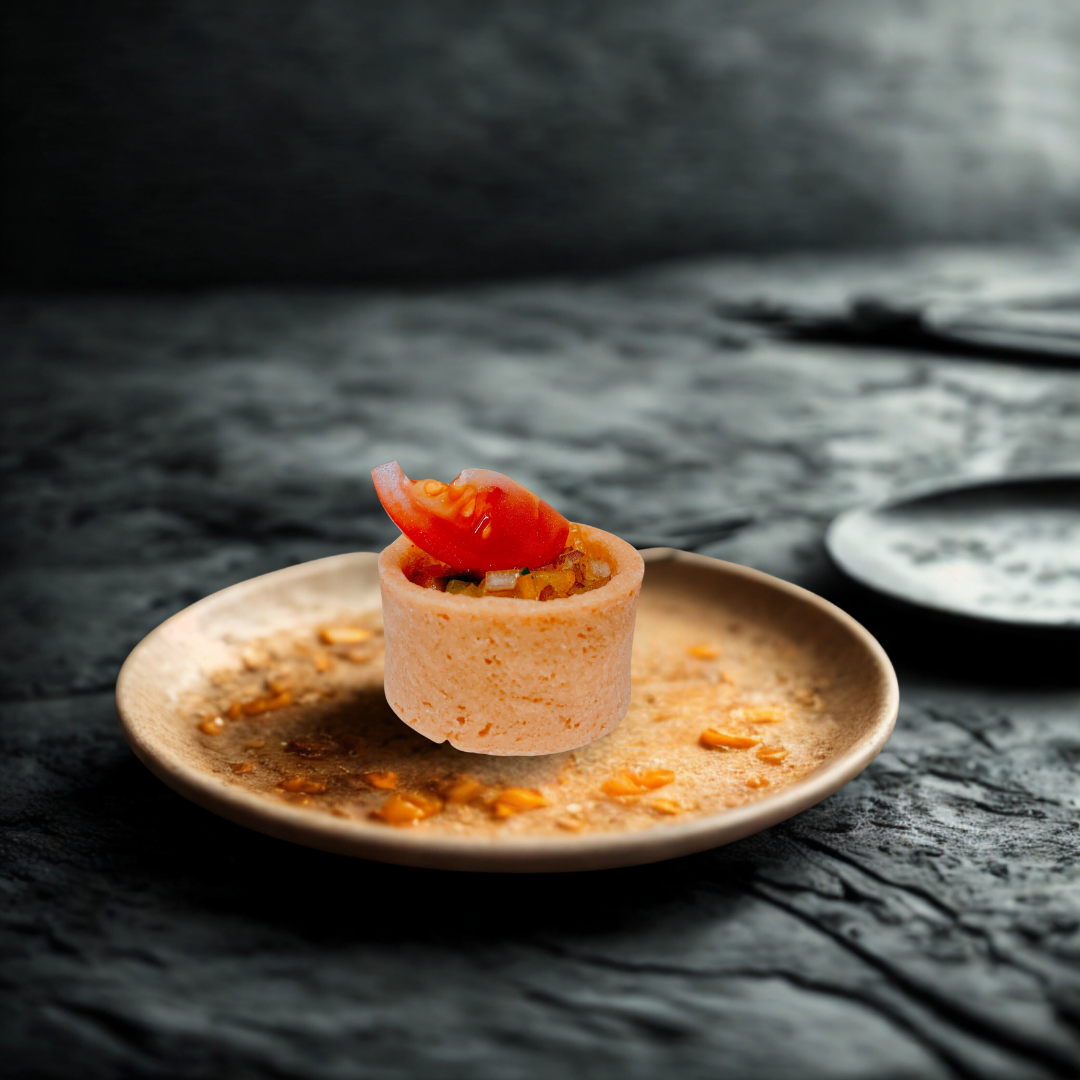 đCherry Tomato Tartlet in a Flaky Pastry Shell