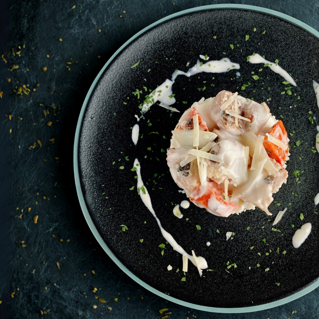 Black Truffle Cream Chicken with Rice or Penne