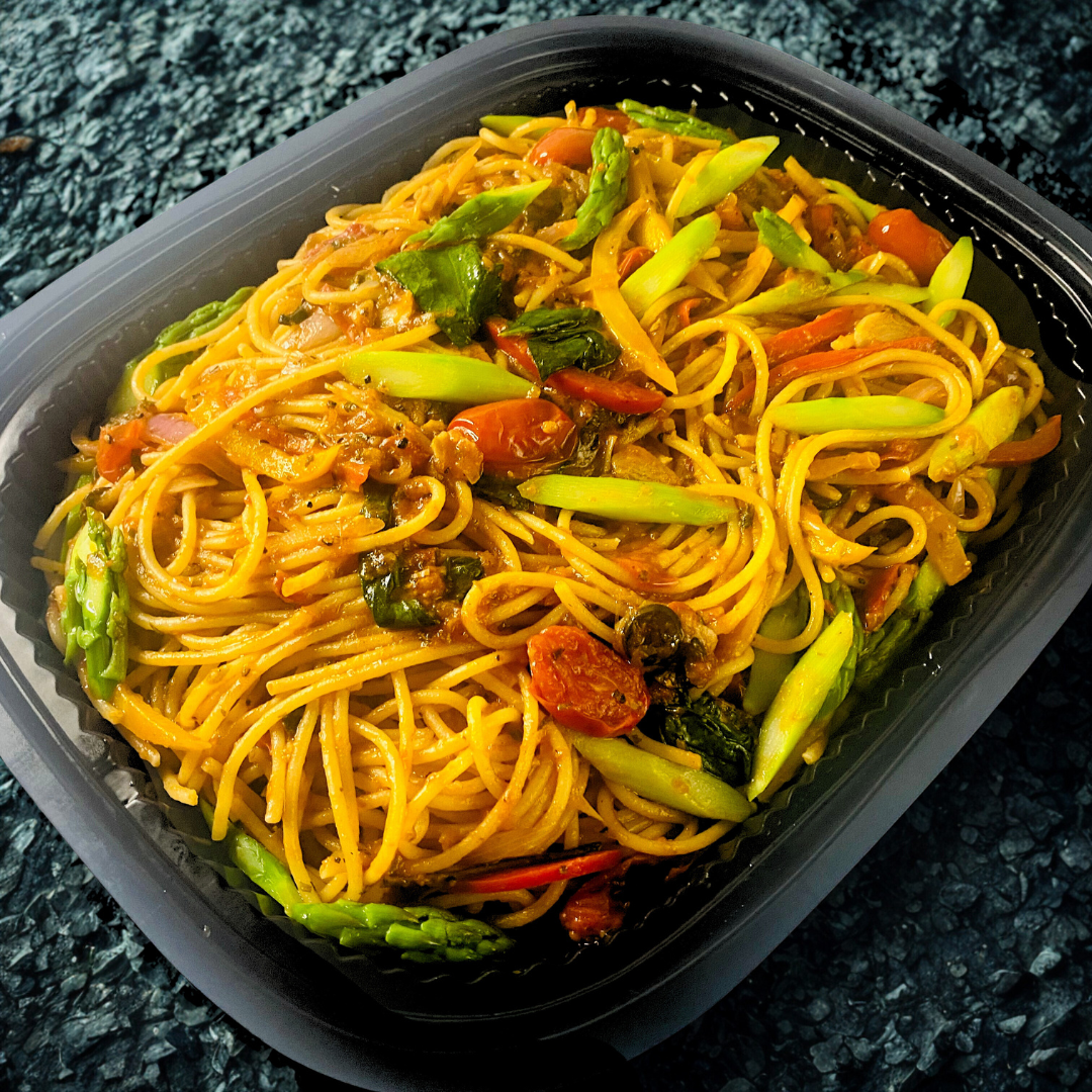 Mediterranean-Style Spaghetti with Tomatoes