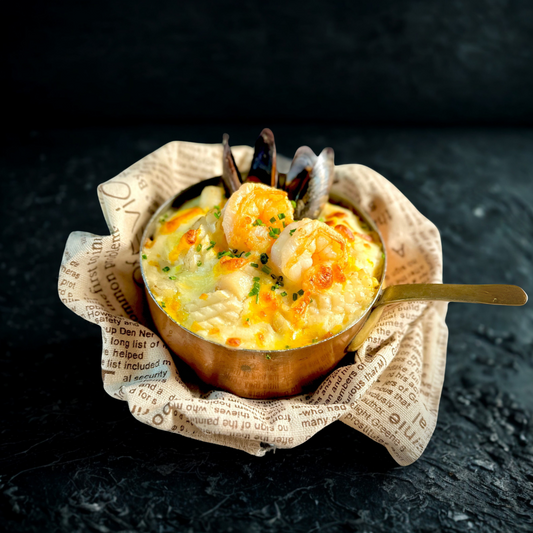 Seafood Rice Baked with Cheese & Cream