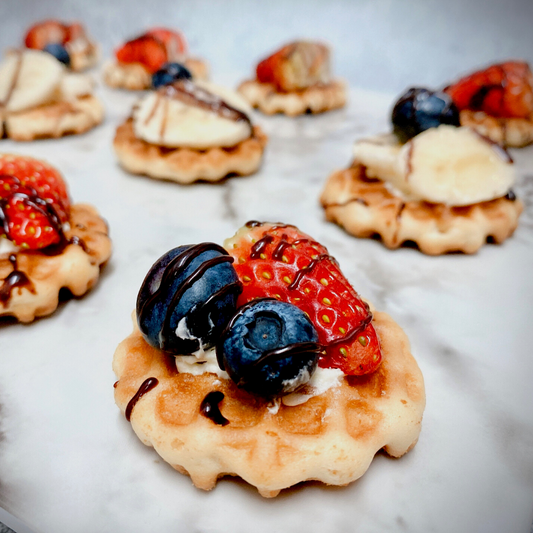 Fresh Fruit Biscuit Waffle 🍃