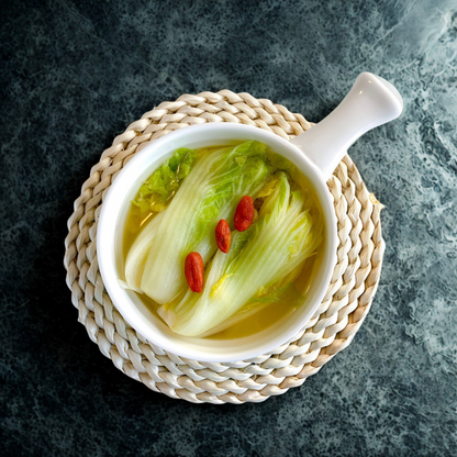 Baby Cabbage with Chicken Soup