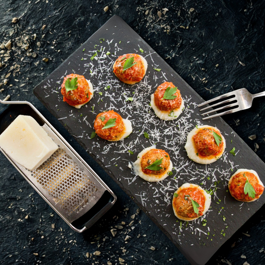 Handcrafted Italian Meatballs with Mashed Potatoes