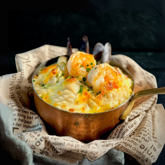 Seafood Rice Baked with Cheese & Cream