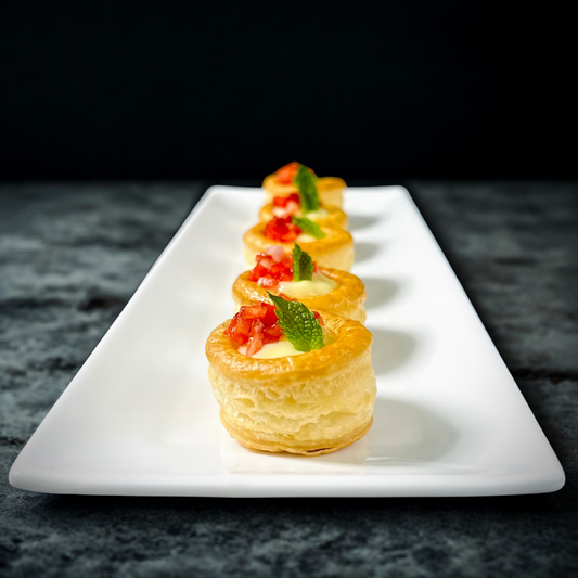French Strawberry Custard Puff Pastry 🍃