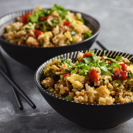 Thai Style Pork Minced with Basil Fried Rice
