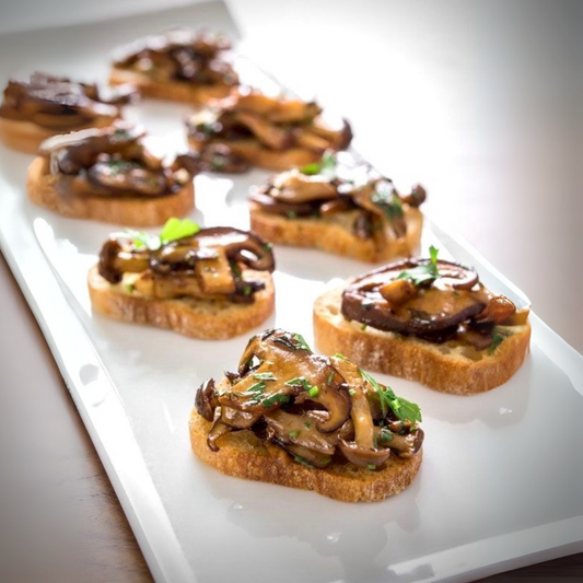 🍀Black Truffle with Mixed Mushroom Bruschetta