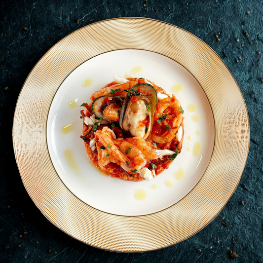 Spain Saffron Crab Meat & Seafoods with Rice